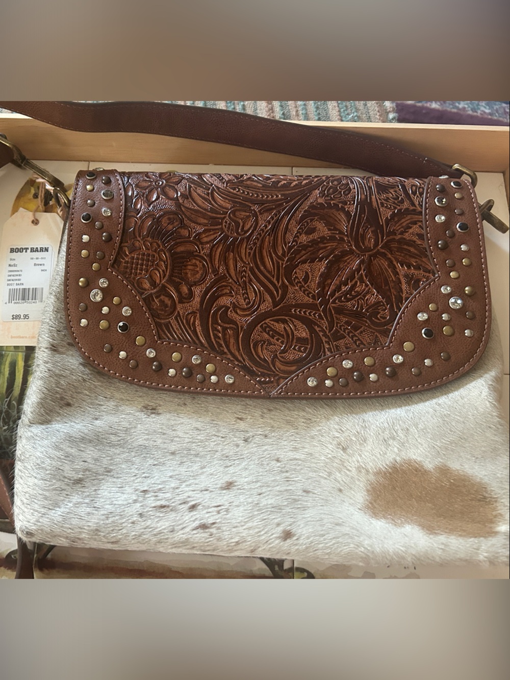 Leather Crossbody Bag - Picture 1 of 5